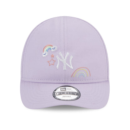 New Era Baby 9FORTY New York Yankees Baseball Cap - MLB Starry - Lavendel