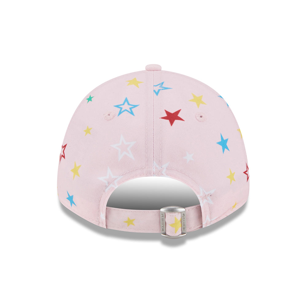 New Era Kinder 9FORTY New York Yankees Baseball Cap - MLB Star AOP - Pink-Weiß