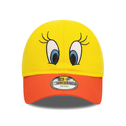 New Era Baby 9FORTY Tweety Baseball Cap - Looney Tunes Character - Gelb-Orange