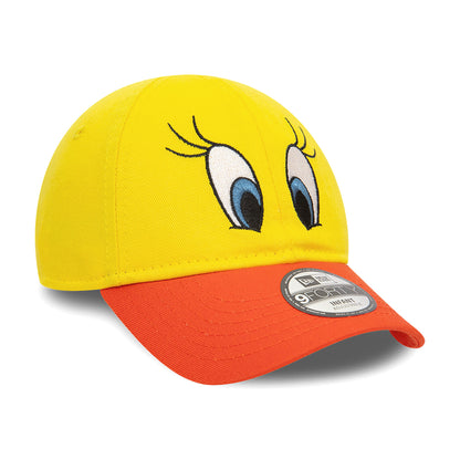 New Era Baby 9FORTY Tweety Baseball Cap - Looney Tunes Character - Gelb-Orange