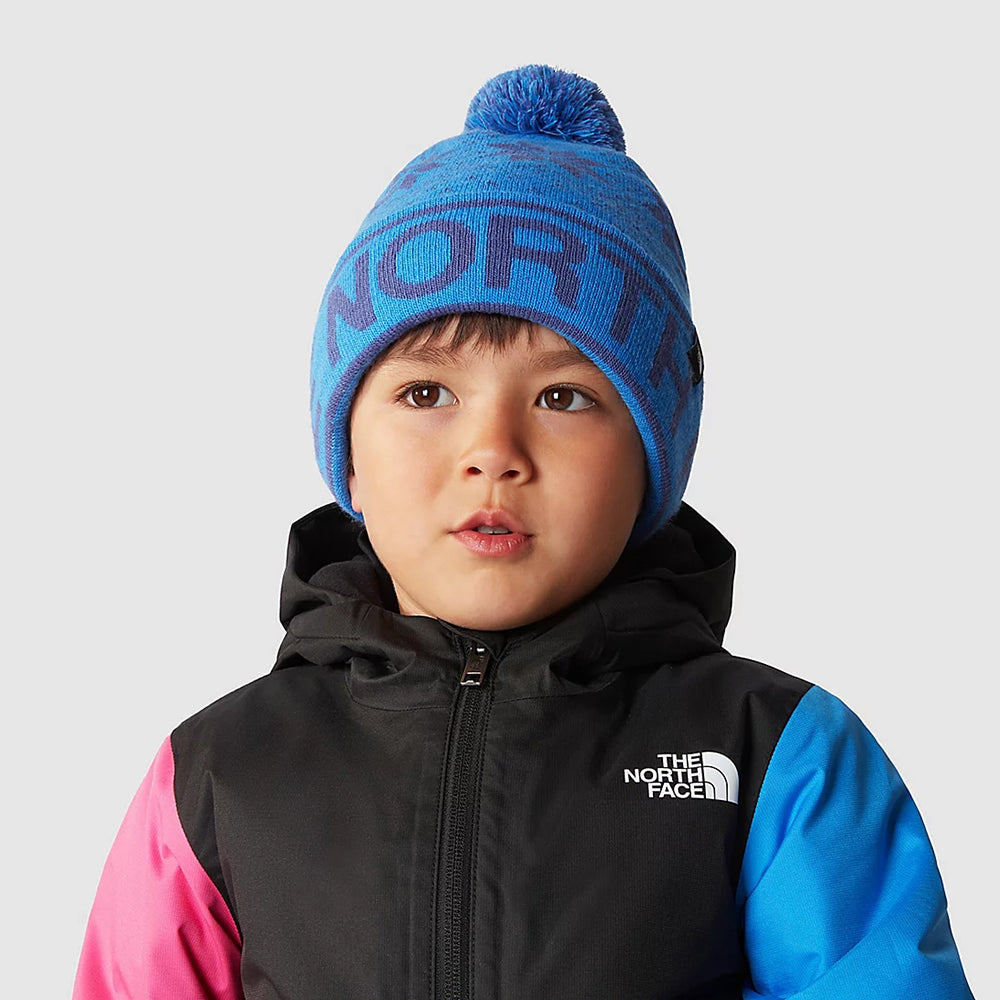 The North Face Kinder Ski Tuke II Bommelmütze - Blau
