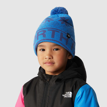 The North Face Kinder Ski Tuke II Bommelmütze - Blau