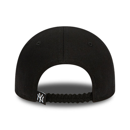 New Era Baby 9FORTY New York Yankees Baseball Cap - MLB Icon - Schwarz-Weiß