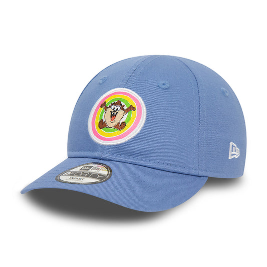New Era Baby 9FORTY Taz Baseball Cap - Pastel Looney Tunes - Hellblau