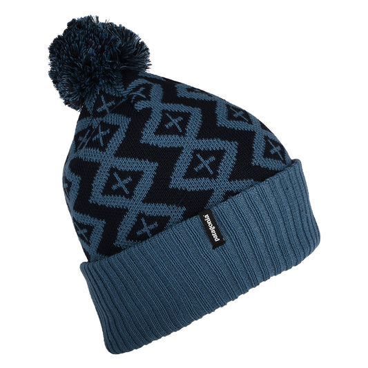 Patagonia Perennial Pinecone Powder Town Bommelmütze - Blau-Marineblau