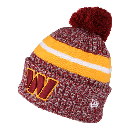 New Era Bommelmütze NFL Sideline Sport Knit - Burgunderrot-Gelb