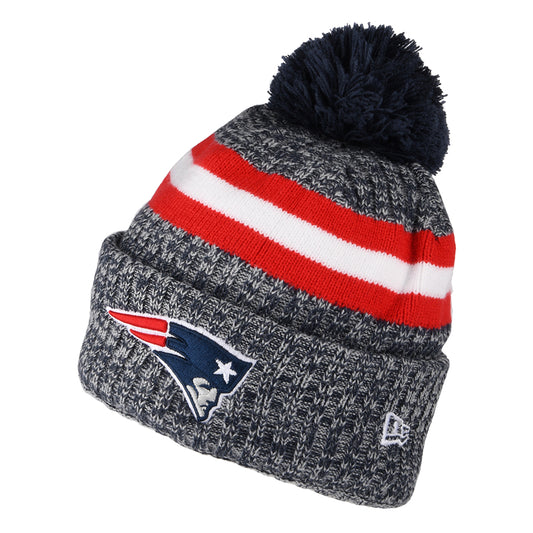New Era New England Patriots Bommelmütze NFL Sideline Sport Knit - Blau-Rot