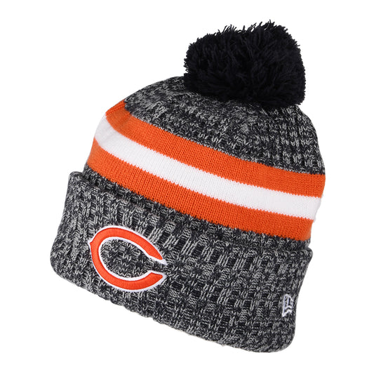 New Era Chicago Bears Bommelmütze NFL Sideline Sport Knit - Marineblau-Orange
