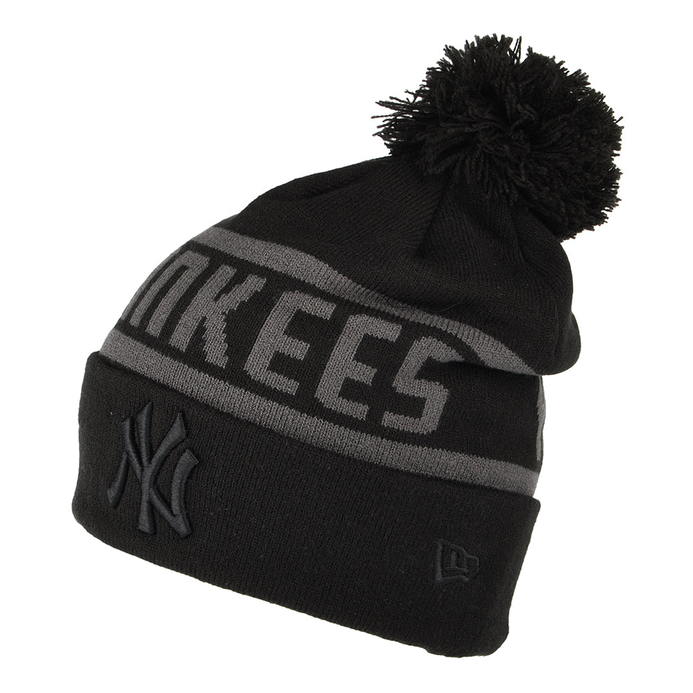New Era New York Yankees Bommelmütze - Schwarz