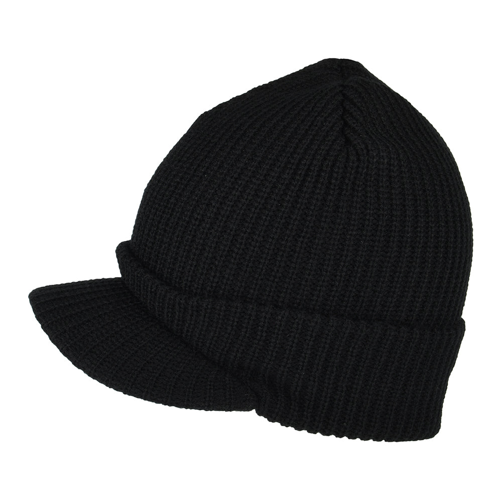 HUF One Star mit Schirm Beanie Mütze - Schwarz