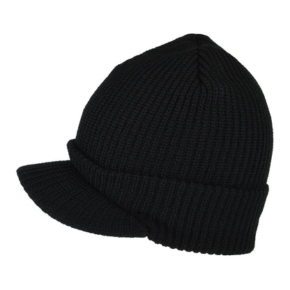 HUF One Star mit Schirm Beanie Mütze - Schwarz