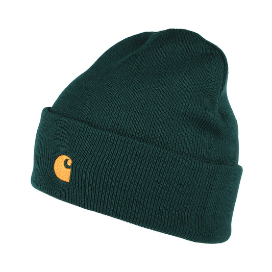 Carhartt WIP Chase Beanie Mütze mit Umschlag - Zypresse
