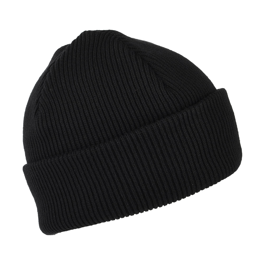 Carhartt WIP Milo Rib Knit Beanie Mütze aus Baumwolle - Schwarz