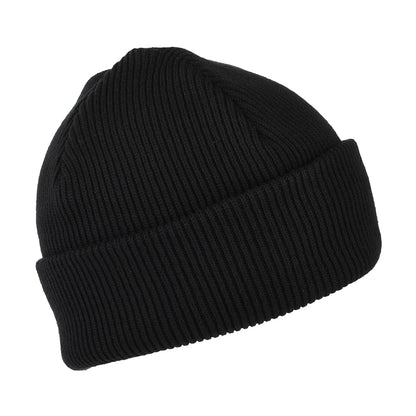 Carhartt WIP Milo Rib Knit Beanie Mütze aus Baumwolle - Schwarz
