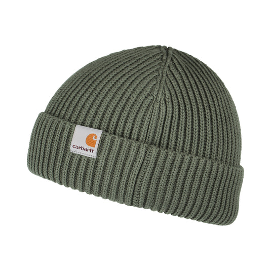 Carhartt WIP Banks Fisherman Beanie Mütze aus organischer Baumwolle - Salbeigrün