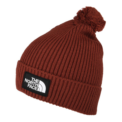 The North Face Logo Box Bommelmütze - Cognac