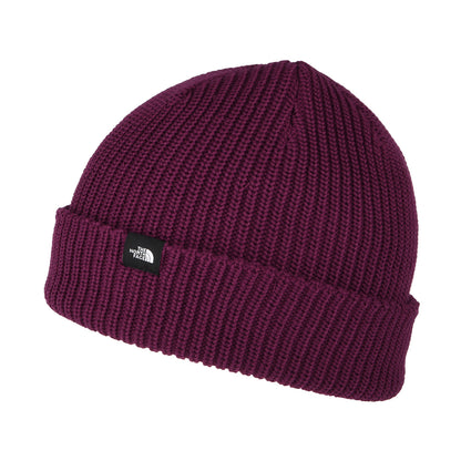 The North Face TNF Recycled Fisherman Beanie Mütze - Beerenfarben