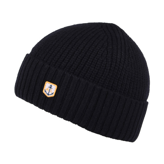 Armor Lux Miki Heritage Beanie Mütze aus Wolle - Marineblau