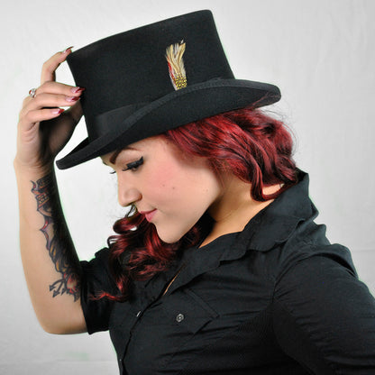 Jaxon & James Mid-Crown Zylinder Hut Schwarz Großhandel