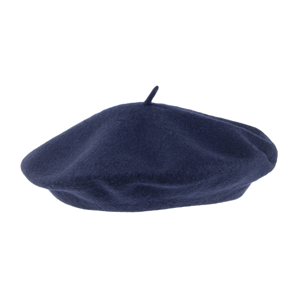 Fashion Baskenmütze aus Wolle Marineblau Großhandel