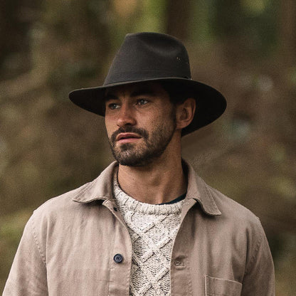 Jaxon & James Safari Fedora aus Wachstuch Oliv Großhandel