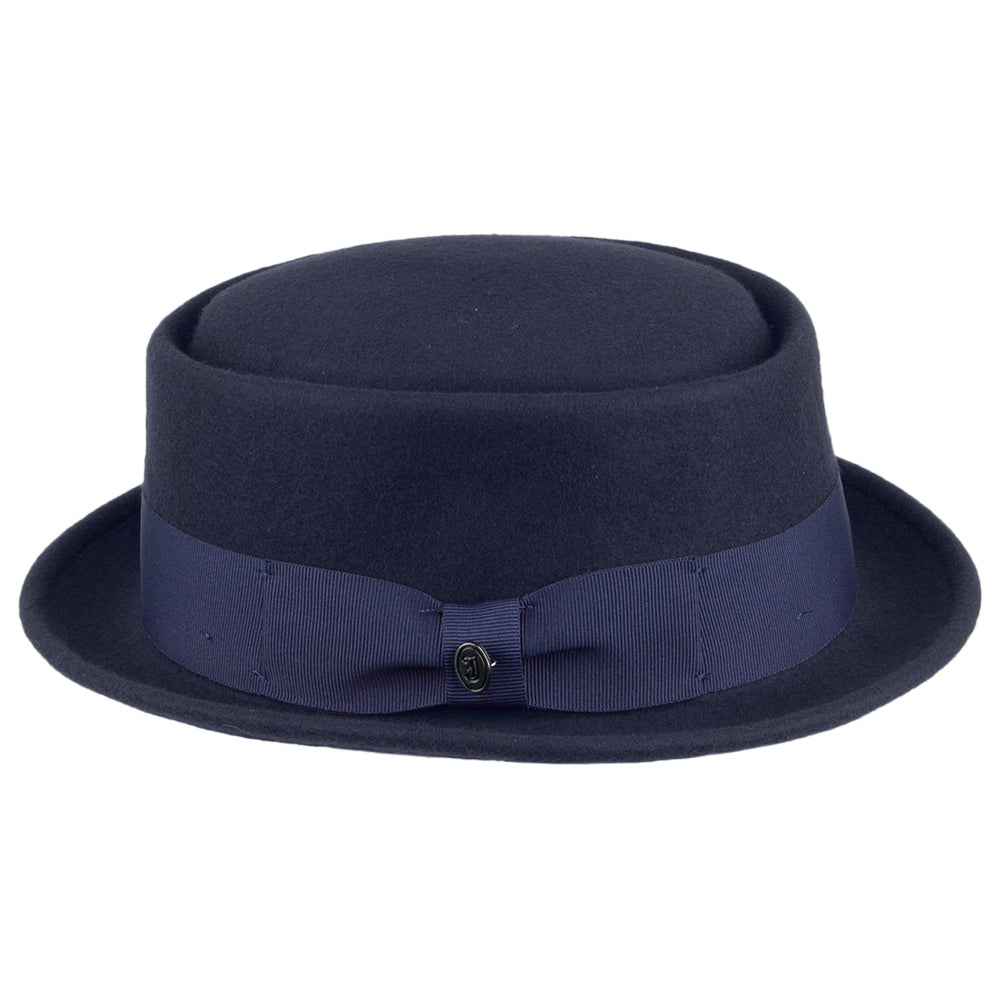 Jaxon & James Crushable Porkpie Wollfilzhut Marineblau Großhandel