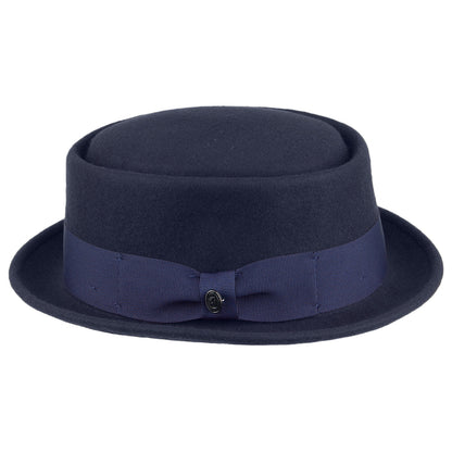 Jaxon & James Crushable Porkpie Wollfilzhut Marineblau Großhandel